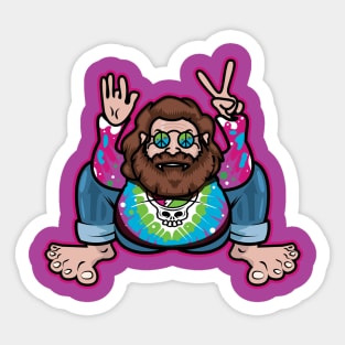 Young Peace Hippie Sticker